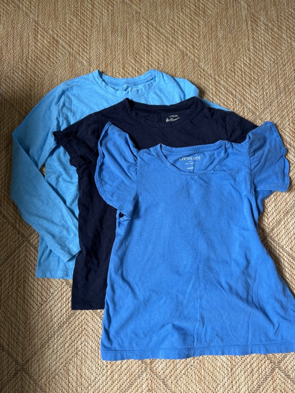 Crewcuts Kids Trio of Blue TShirts M
